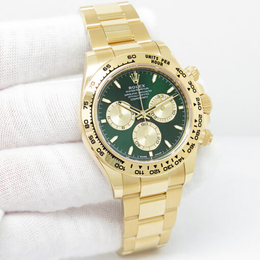 Rolex 126508 Cosmograph Daytona 18K Yellow Gold with Green and Gold Dial