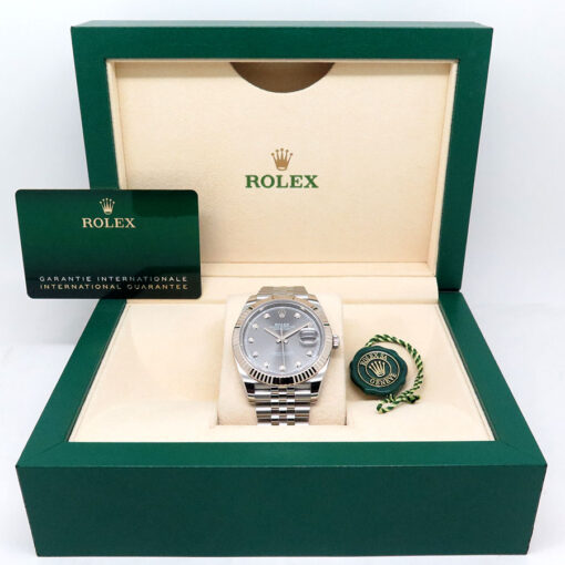 Rolex 126334 Datejust 41 with Slate Diamond Dial on Jubilee - Image 2