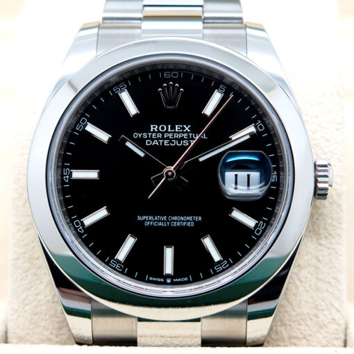 Rolex 126300 Datejust 41 with Black Stick Dial on Oyster - Image 3