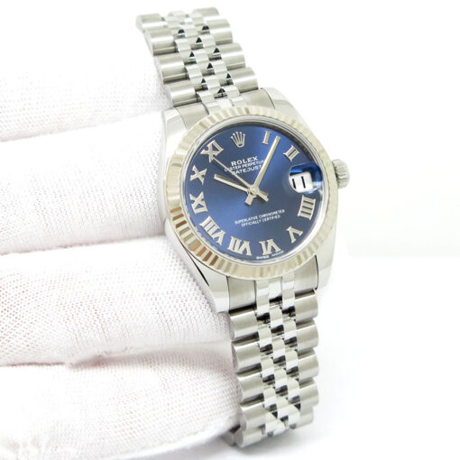 Rolex 178274 Datejust with Blue Roman Dial on Jubilee