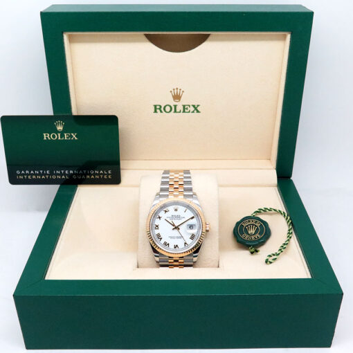 Rolex 126233 Datejust 18K/SS with White Roman Dial on Jubilee - Image 2