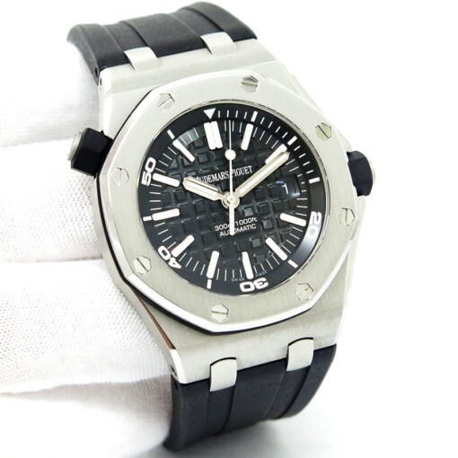 Audemars Piguet 15703ST Royal Oak Offshore Diver with Black Dial