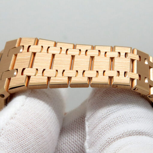Audemars Piguet 26715OR Royal Oak 18K Rose Gold Chronograph with Blue Dial 38mm - Image 9