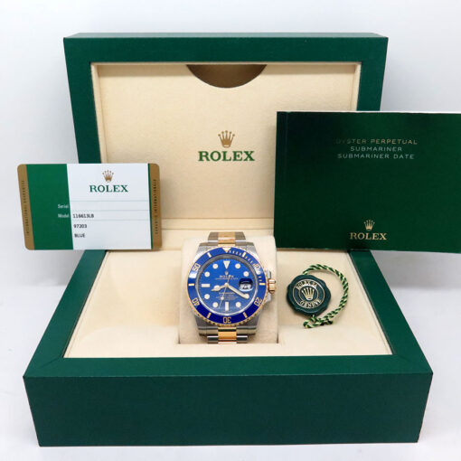 Rolex 116613LB Submariner 18K/SS Blue Dial - Image 2