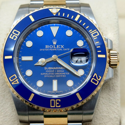 Rolex 116613LB Submariner 18K/SS Blue Dial - Image 3