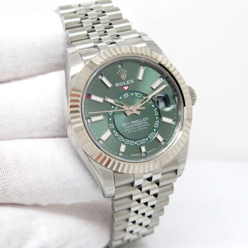 Rolex 336934 Skydweller with Mint Green Dial on Jubilee