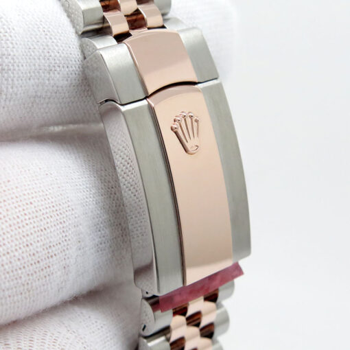 Rolex 126281RBR Datejust 18K/SS with Mother of Pearl Diamond Dial/Bezel on Jubilee - Image 8