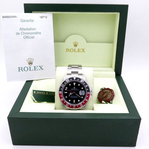 Rolex 16710 GMT Master II with Red/Black Bezel - Image 2