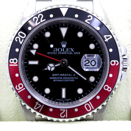 Rolex 16710 GMT Master II with Red/Black Bezel - Image 3