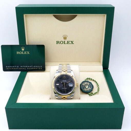 Rolex 126333 Datejust 41 18K/SS with Slate Roman Dial on Jubilee - Image 2