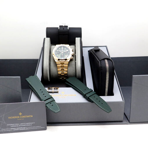 Vacheron Constantin 5520V Overseas 18K Rose Gold Chronograph with Olive Dial - Image 2