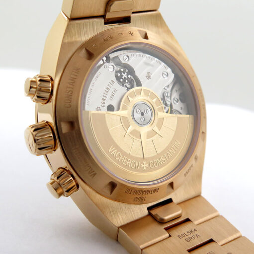 Vacheron Constantin 5520V Overseas 18K Rose Gold Chronograph with Olive Dial - Image 5