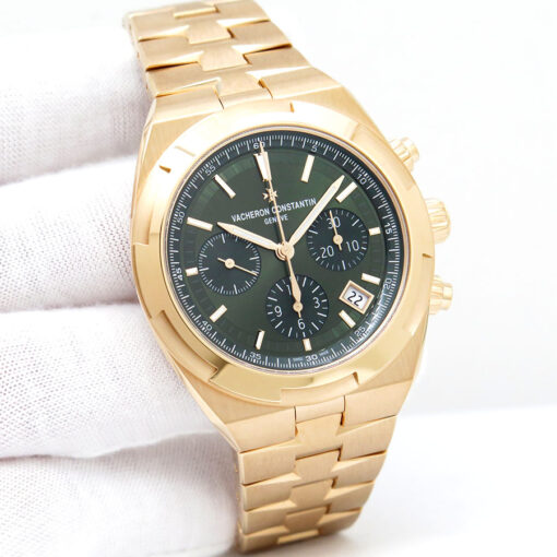 Vacheron Constantin 5520V Overseas 18K Rose Gold Chronograph with Olive Dial