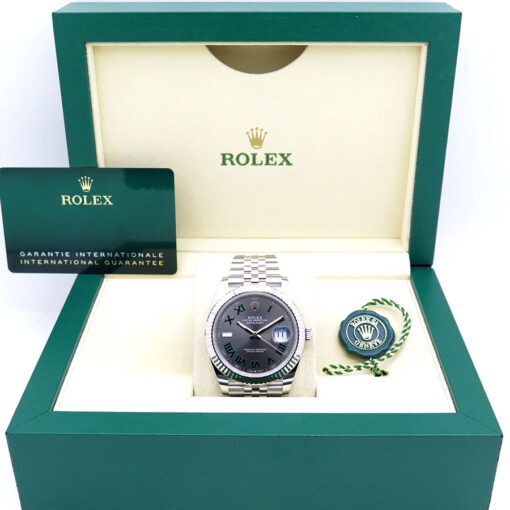 Rolex 126334 Datejust 41 with Slate Roman Dial on Jubilee - Image 2