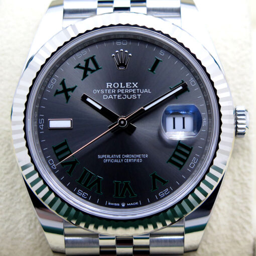 Rolex 126334 Datejust 41 with Slate Roman Dial on Jubilee - Image 3