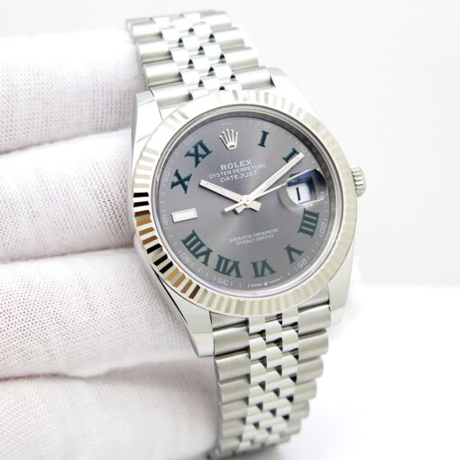 Rolex 126334 Datejust 41 with Slate Roman Dial on Jubilee
