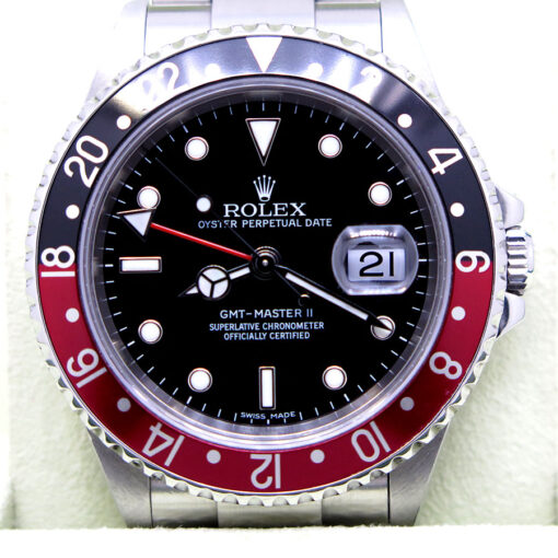 Rolex 16710 GMT Master II with Red/Black Bezel - Image 3
