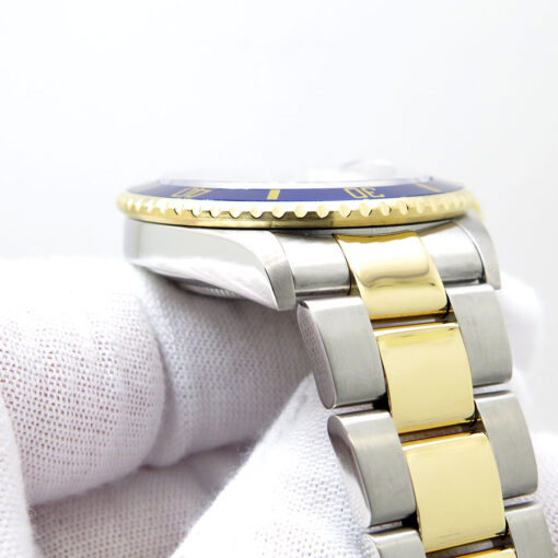 Rolex 16613LB Submariner 18K/SS with Silver Serti Dial - Image 9