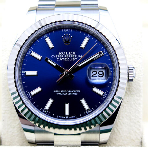 Rolex 126334 Datejust 41 with Blue Stick Dial on Oyster - Image 3