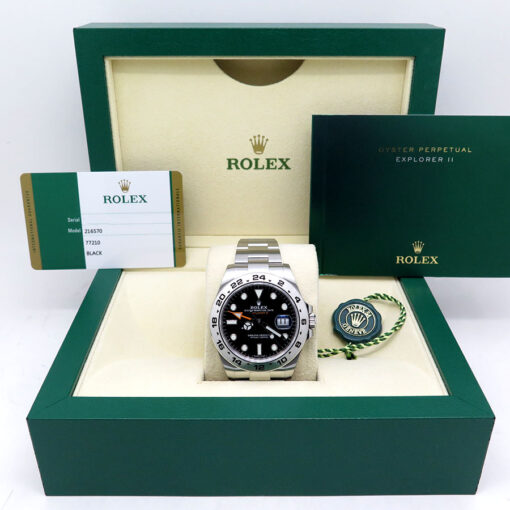 Rolex 216570 Explorer II with Black Dial (New Old Stock) - Image 2