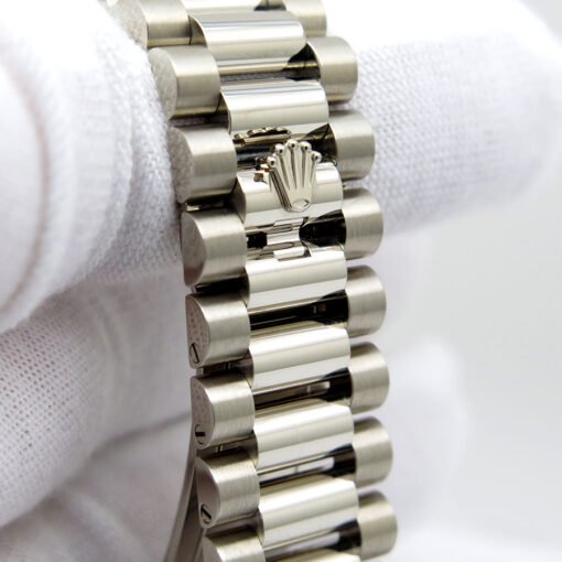 Rolex 128239 Day Date 36 18K White Gold with Blue Ombre Diamond Dial - Image 7