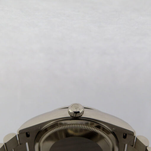 Rolex 128239 Day Date 36 18K White Gold with Blue Ombre Diamond Dial - Image 4