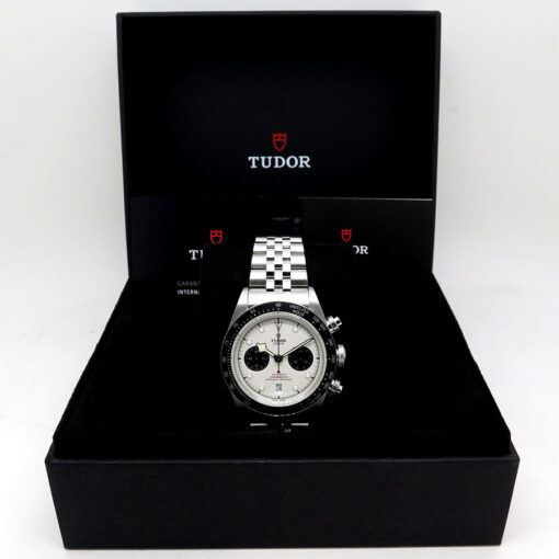 Alternative view of Tudor 79360N Black Bay Chronograph with White Dial on 5-Link