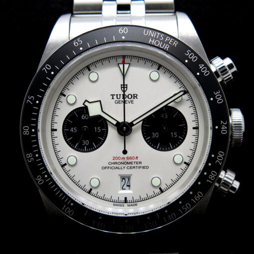 Tudor 79360N Black Bay Chronograph with White Dial on 5-Link - Image 3