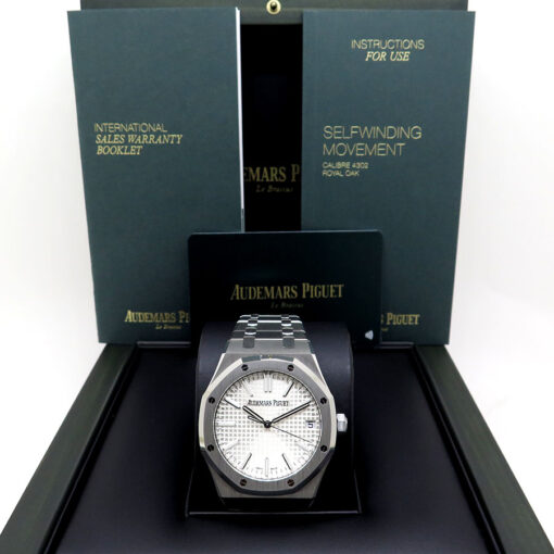 Alternative view of Audemars Piguet 15510ST Royal Oak 50th Anniversary Edition with Silver Dial