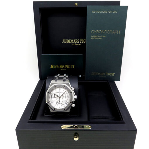 Alternative view of Audemars Piguet 26240ST Royal Oak Chronograph with Silver Dial