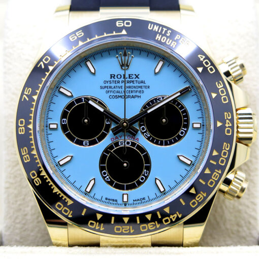 Rolex 126518LN Cosmograph Daytona 18K Yellow Gold with Turquoise Dial (New Model) - Image 3