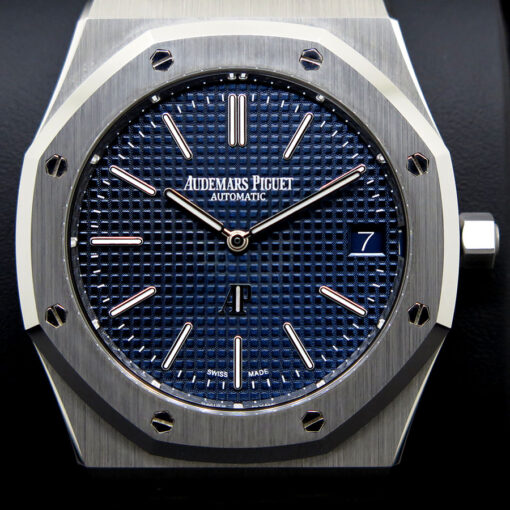 Audemars Piguet 16202ST Royal Oak "Jumbo" Ultra Thin with Blue Dial - Image 3
