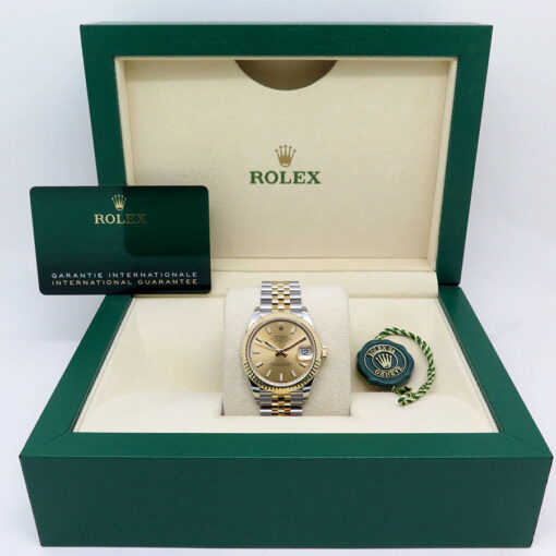 Rolex 278273 Datejust 18K/SS with Champagne Stick Dial on Jubilee - Image 2