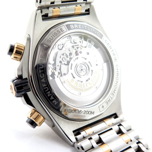 Breitling UB0136 Super Chronomat B01 Black 18K/SS - Image 4