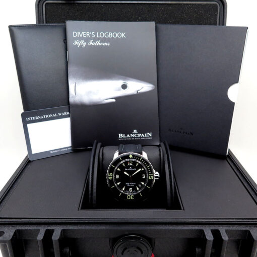 Alternative view of Blancpain Fifty Fathoms Stainless Steel Automatic with Black Dial