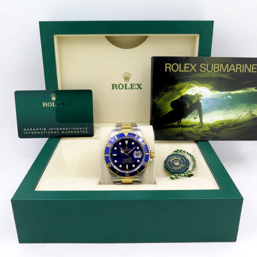 Rolex 16613LB Submariner 18K/SS with Blue Dial (New Old Stock) - Image 2