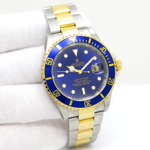 Rolex 16613LB Submariner 18K/SS with Blue Dial (New Old Stock)