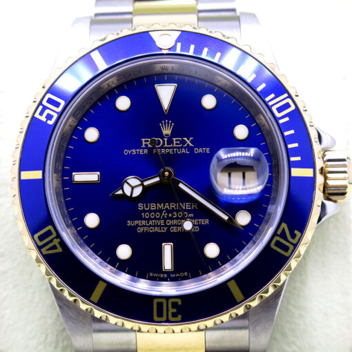Rolex 16613LB Submariner 18K/SS with Blue Dial - Image 3