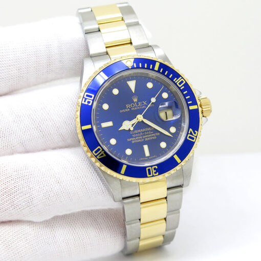 Rolex 16613LB Submariner 18K/SS with Blue Dial