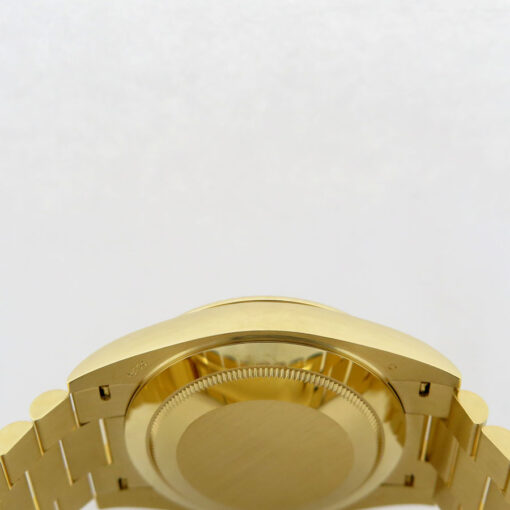 Rolex 228238 Day Date 40 18K Yellow Gold with Champagne Baguette Diamond Dial - Image 5