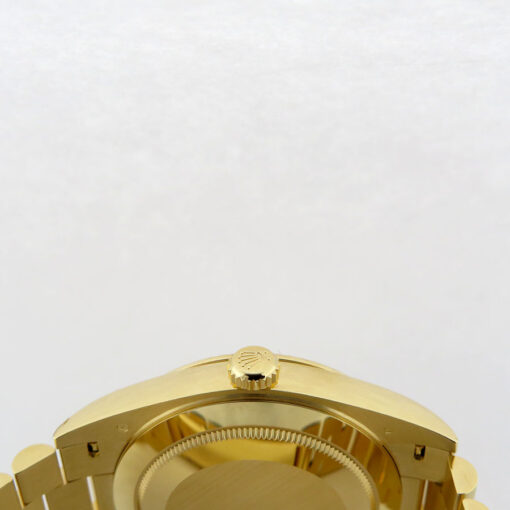 Rolex 228238 Day Date 40 18K Yellow Gold with Champagne Baguette Diamond Dial - Image 4