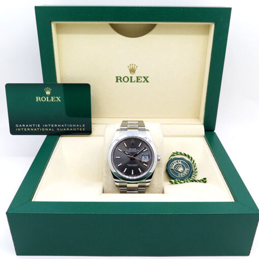 Rolex 126300 Datejust 41 with Slate Stick Dial on Oyster - Image 2