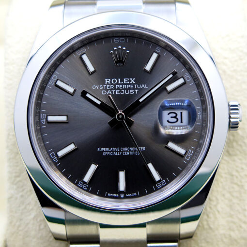 Rolex 126300 Datejust 41 with Slate Stick Dial on Oyster - Image 3