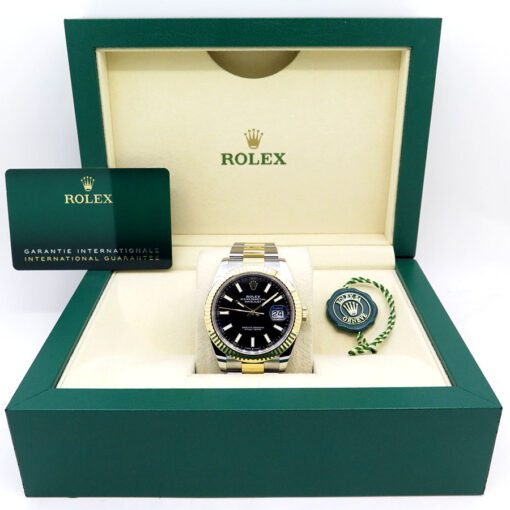Rolex 126333 Datejust 41 18K/SS with Black Stick Dial on Oyster - Image 2