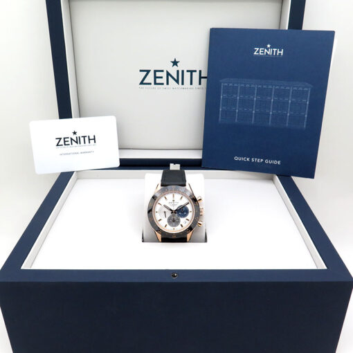 Alternative view of Zenith Chronomaster Sport 18k Rose Gold with White Dial
