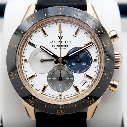 Zenith Chronomaster Sport 18k Rose Gold with White Dial - Image 3