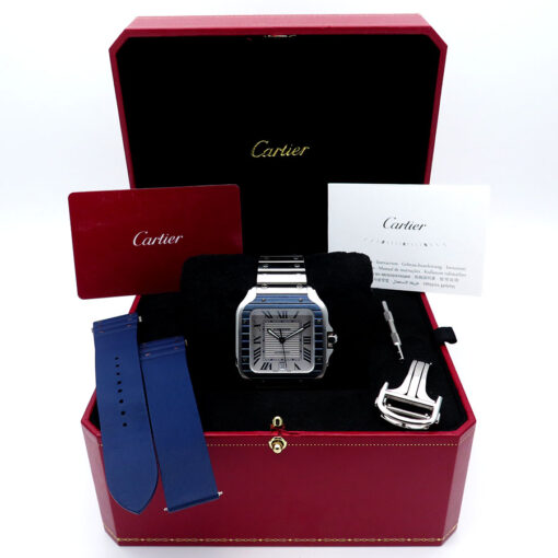 Cartier WSSA0047 Santos de Cartier Large Blue PVD - Image 2