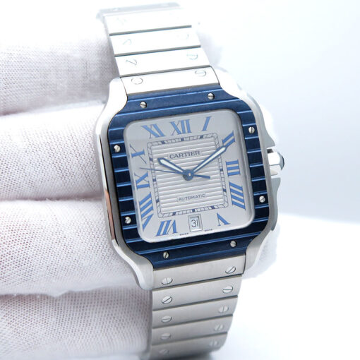 Cartier WSSA0047 Santos de Cartier Large Blue PVD