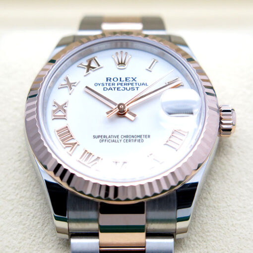Rolex 278271 Datejust 18K/SS with White Roman Dial on Oyster - Image 3