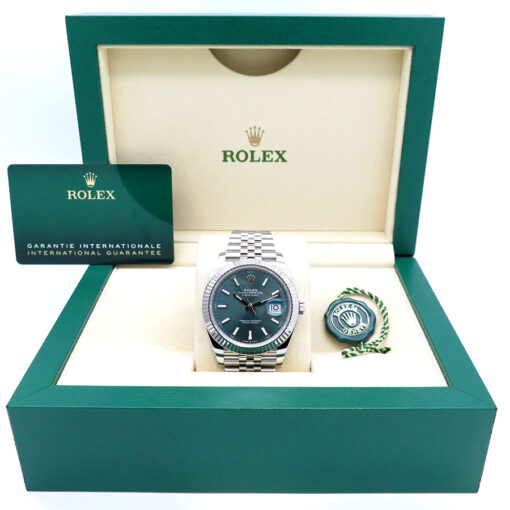 Rolex 126334 Datejust 41 with Mint Green Dial on Jubilee - Image 2